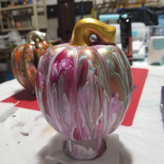 Acrylic Paint Pour Ceramic Pumpkins Nov. 19th 6:30p-8:30p