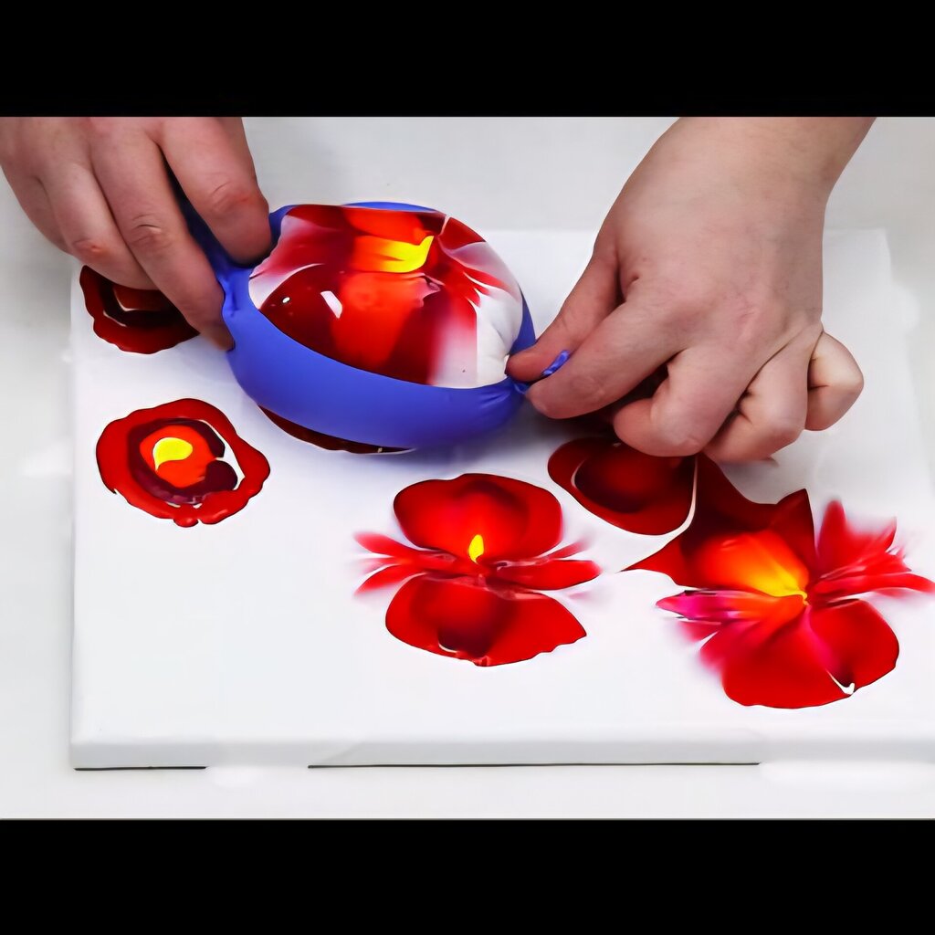 Balloon Flower Paint Pour July 23rd 6pm - 8pm