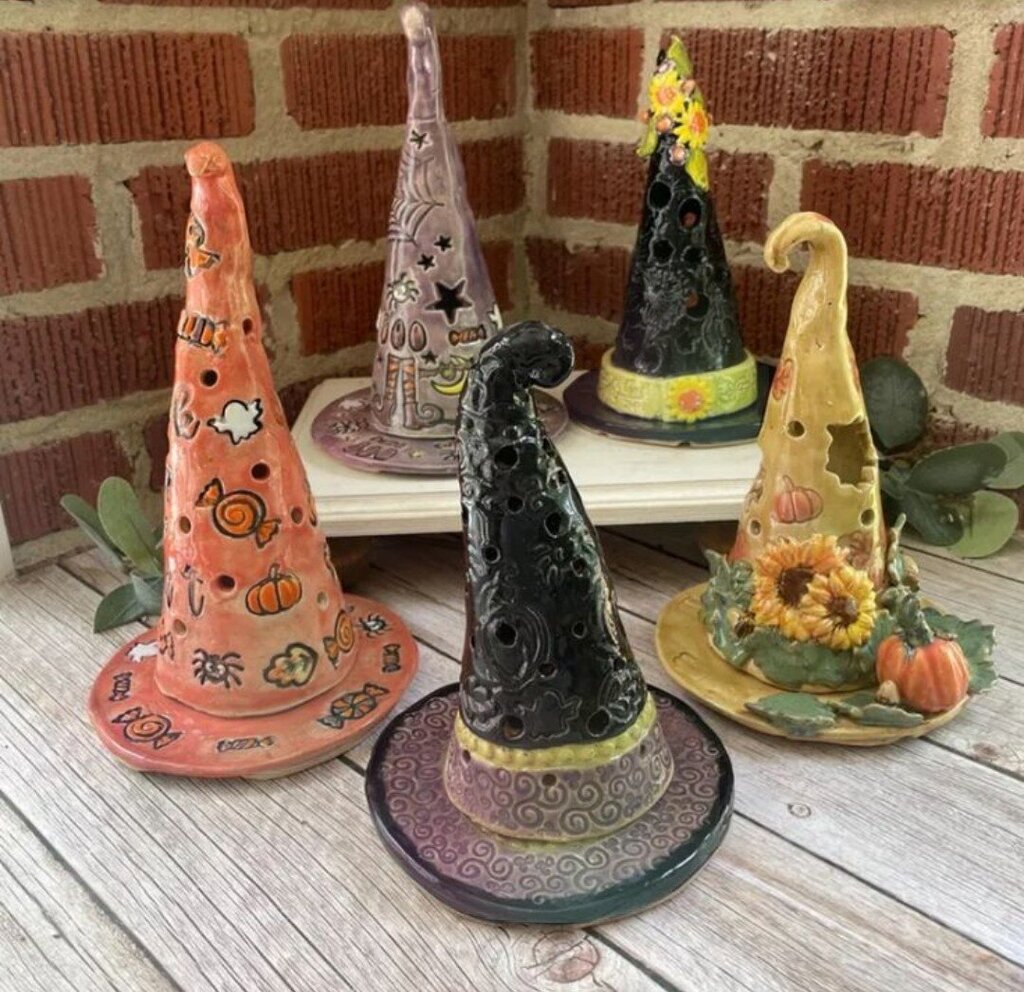 Pottery Hand Building Decorative Witch Hats Oct. 11th 2:30p - 4:30p