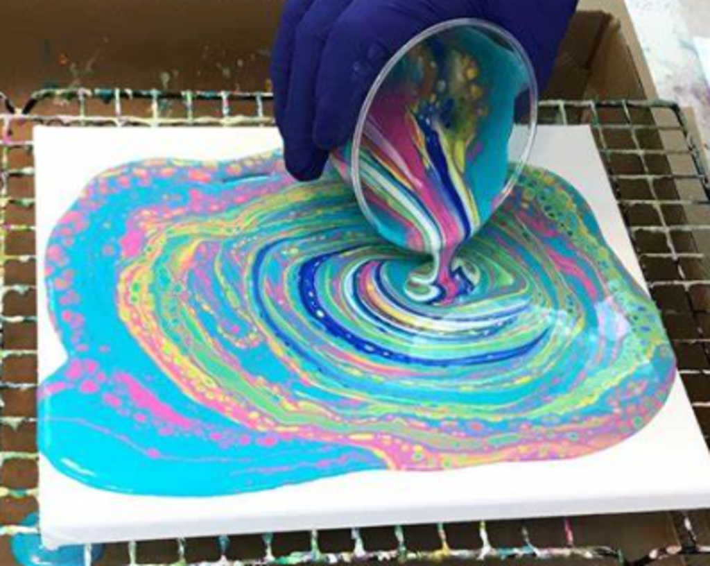 Beginner Acrylic Pour Painting - August 24th 1pm-3pm