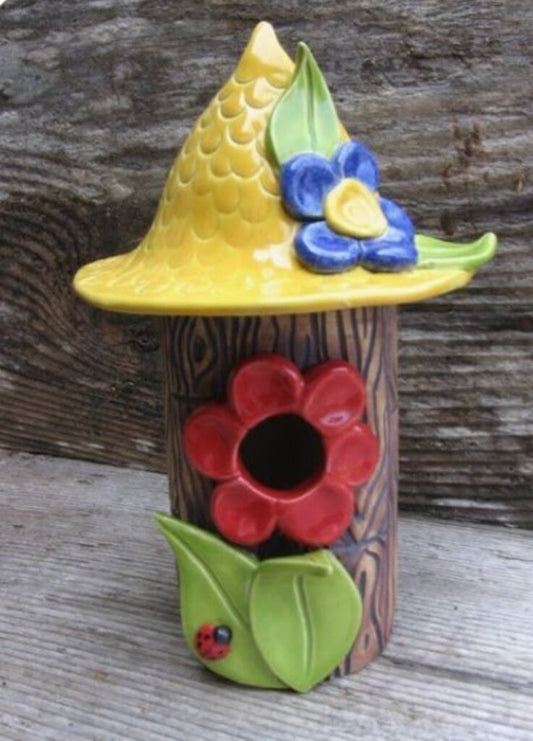 Hand Build Clay Bird Houses Mar.14 1:30p-3:30p
