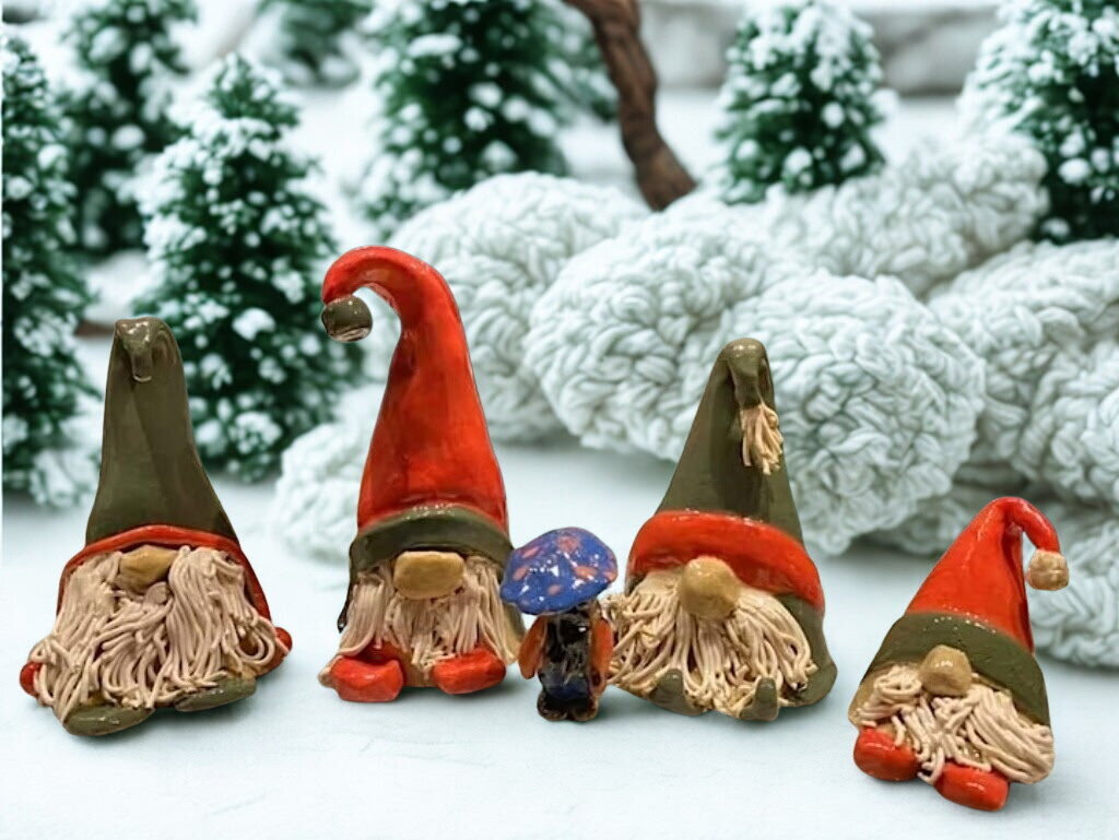 Hand Building Clay Gnomes Nov. 6th 6:30p-8:30p