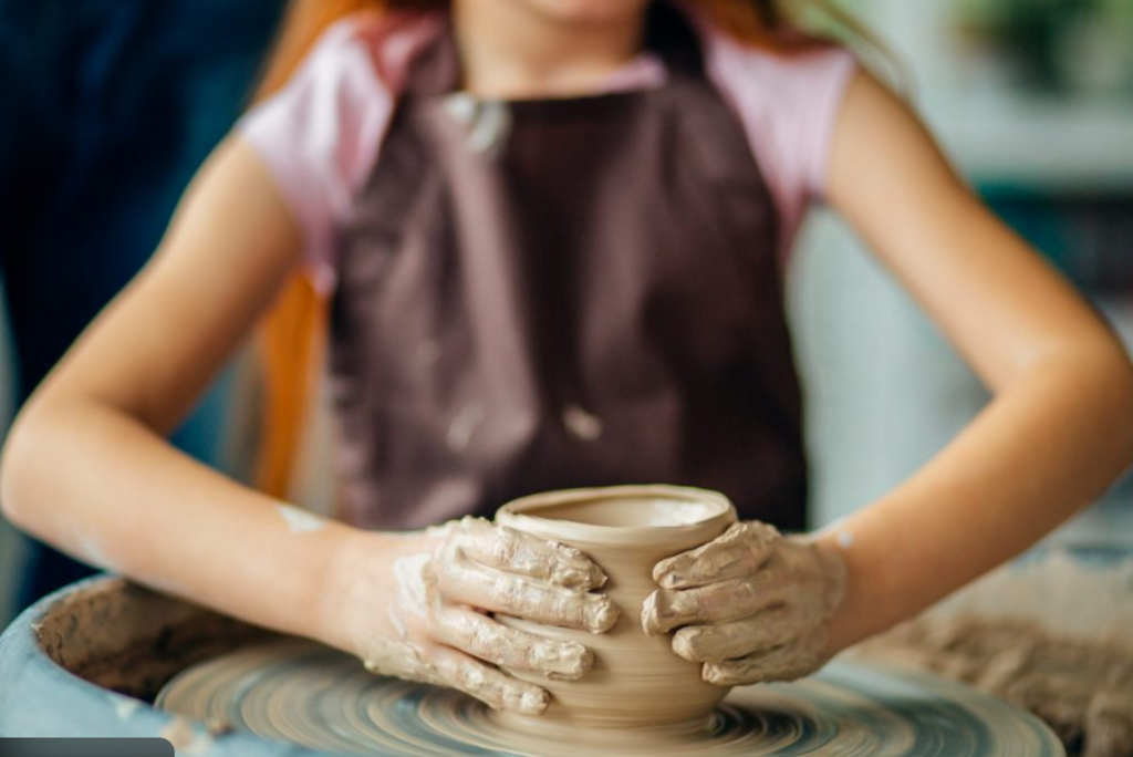 Kids Pottery Wheel Throwing Class Apr.9 5:30p-7:30p