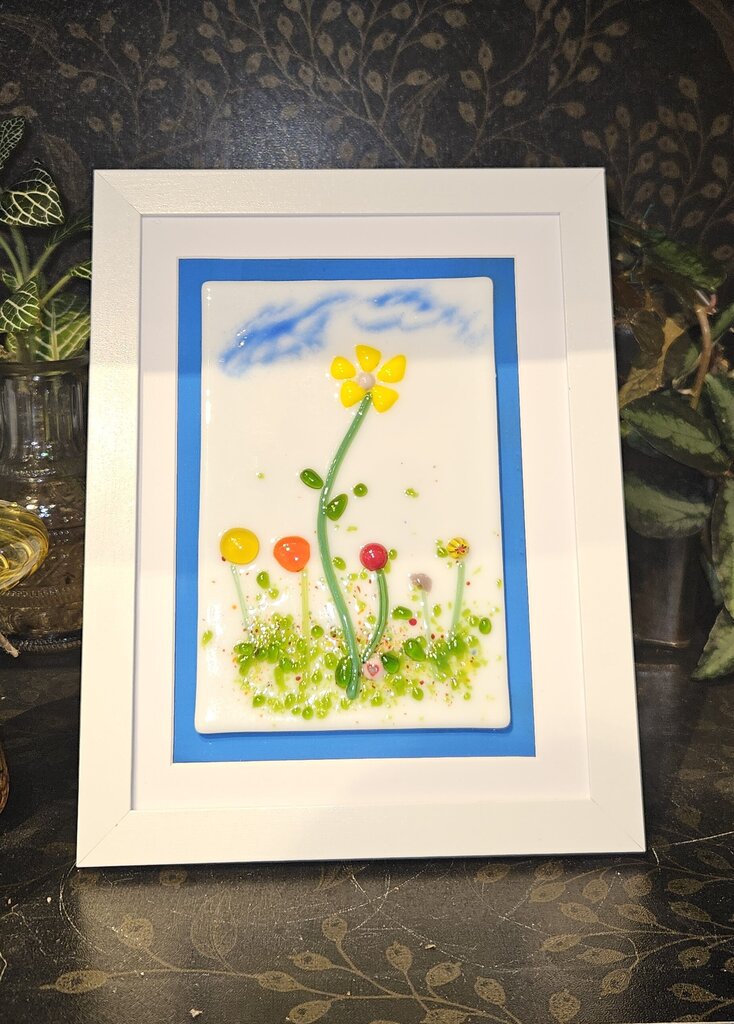 Fused Glass Framed Flowers Mar.20 6:30p-8:30p