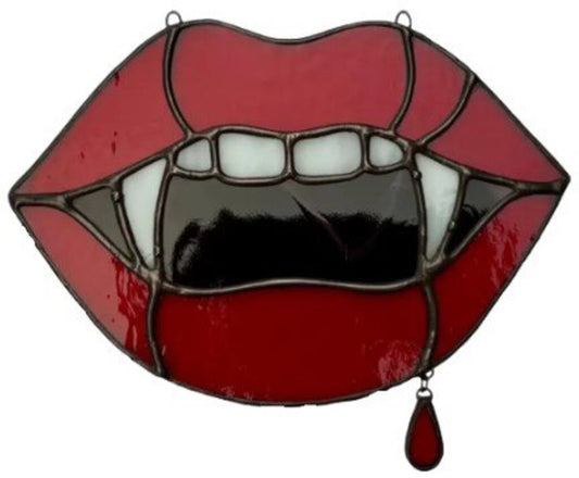 Vampire Lips Stained Glass Class Oct. 23rd 6:30pm-9pm